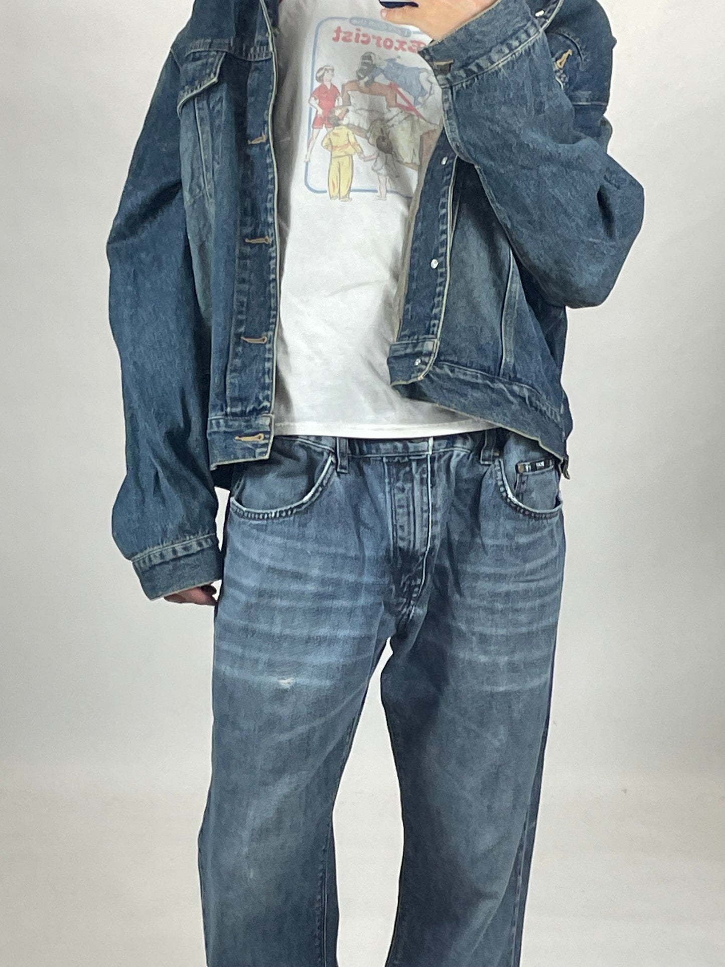 Ballantines vintage blue denim jacket - RETRORAIMENTS