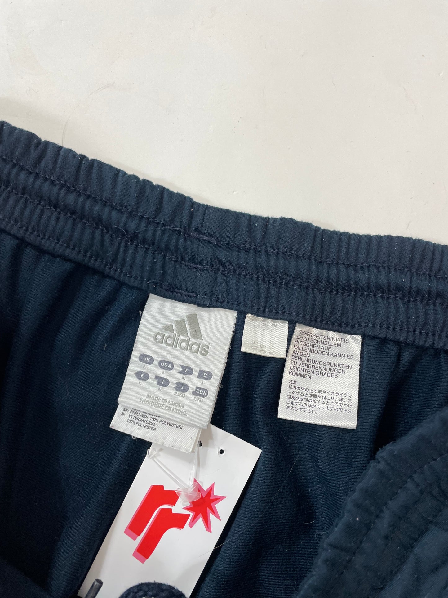 Adidas baggy navy blue parachute pants - RETRORAIMENTS