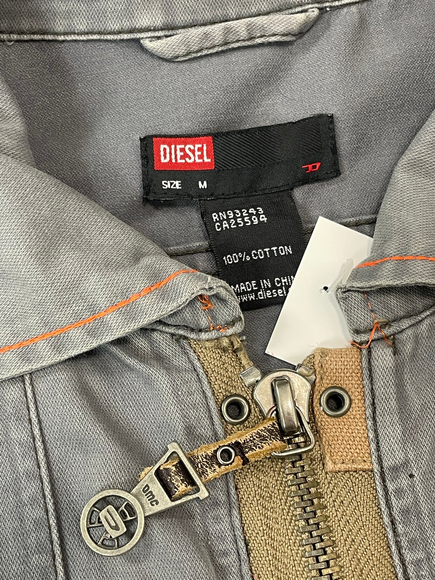 Vintage grey diésel Harrington jacket - RETRORAIMENTS