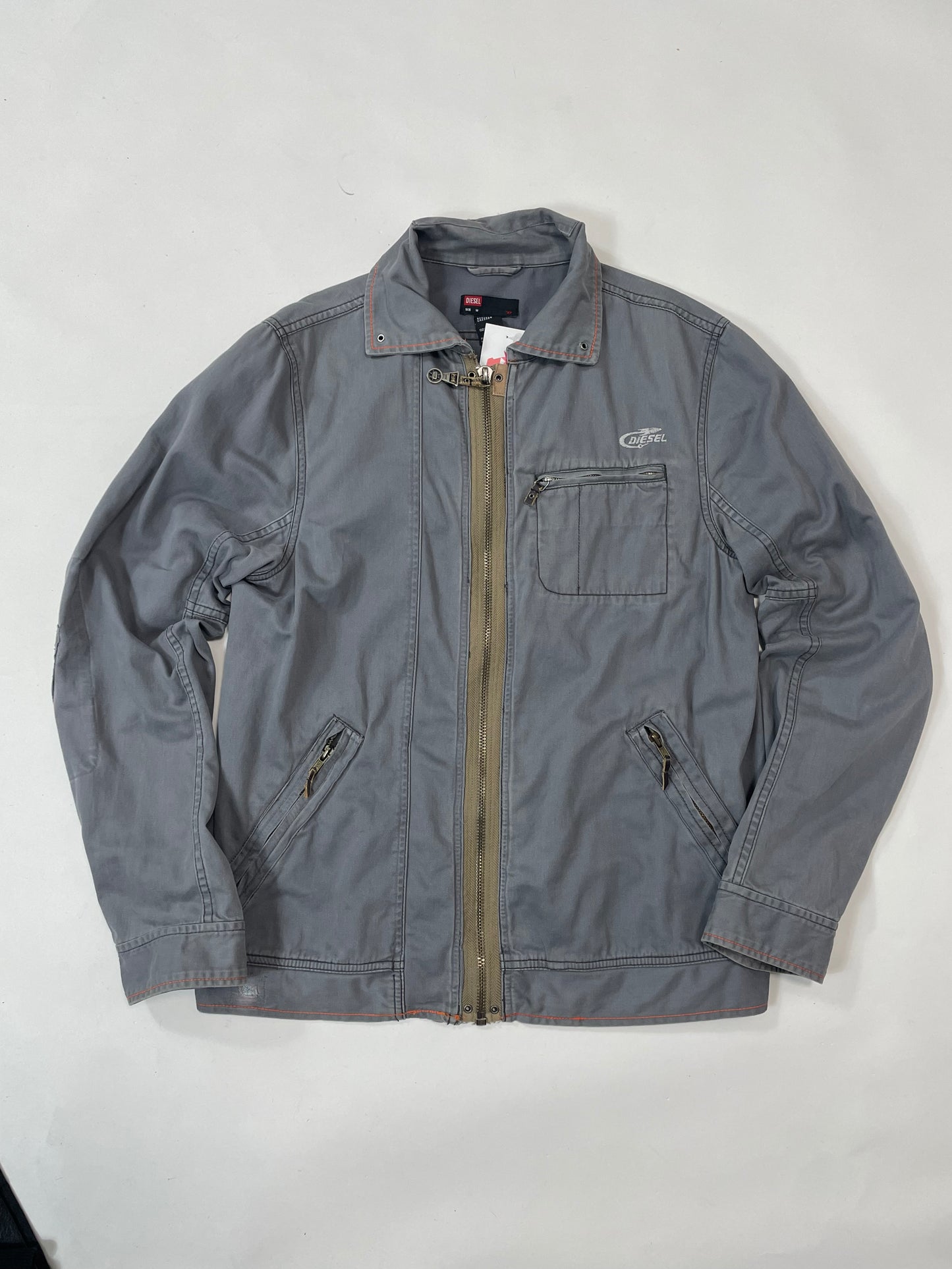 Vintage grey diésel Harrington jacket - RETRORAIMENTS