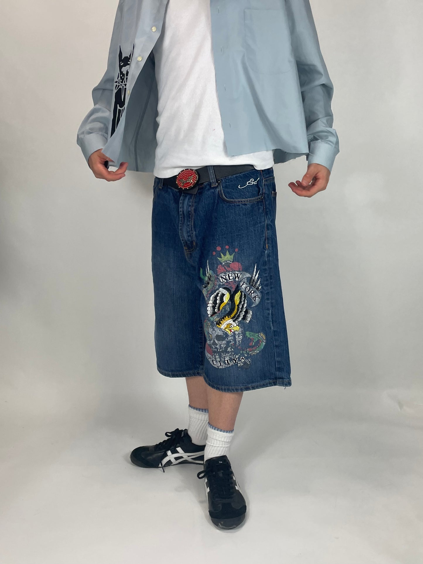 Ed Hardy denim jorts 90’s