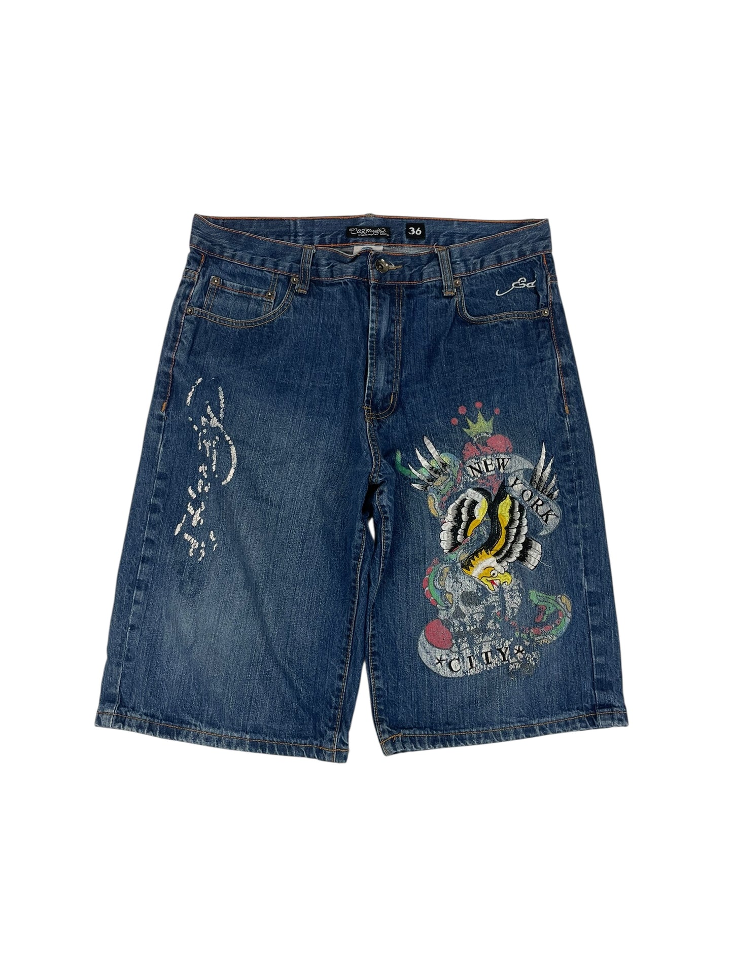 Ed Hardy denim jorts 90’s