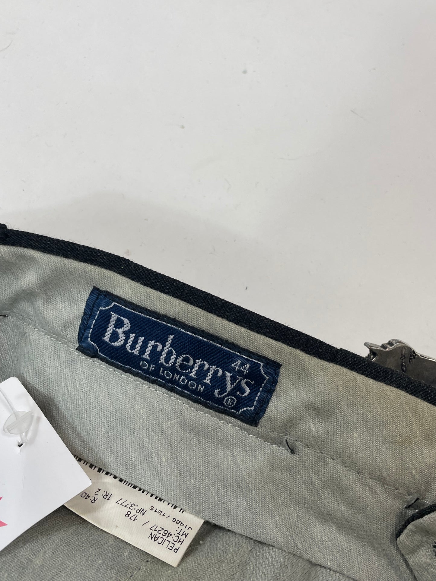 Vintage Burberry black baggy suit pants - RETRORAIMENTS