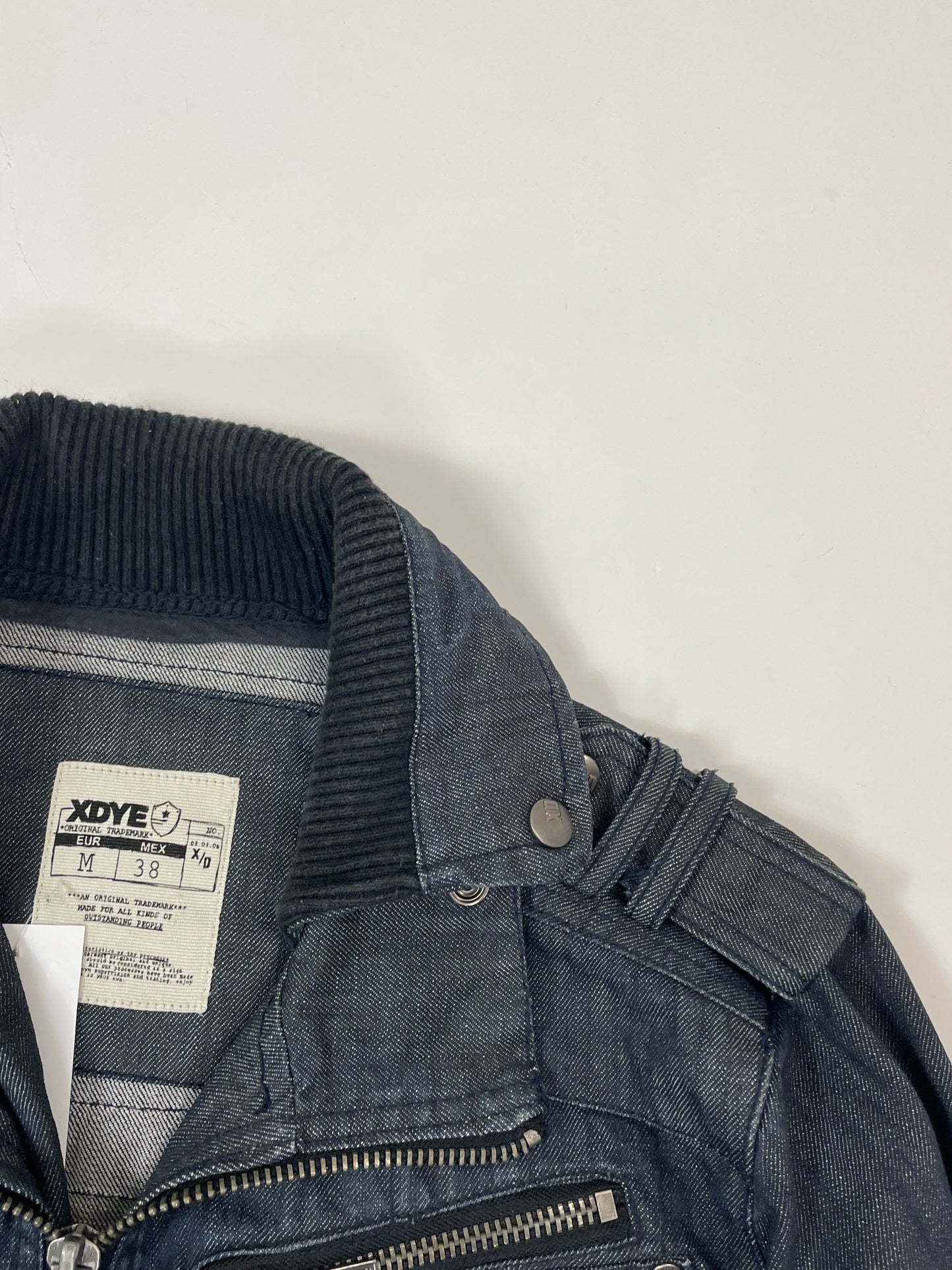 Vintage denim structured jacket 90’s - RETRORAIMENTS