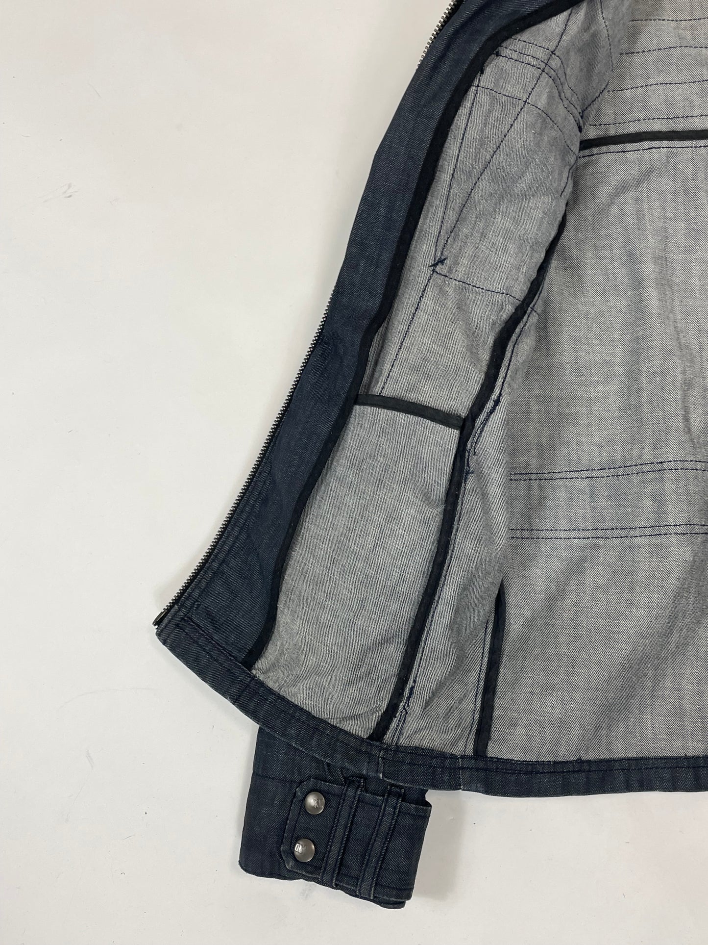 Vintage denim structured jacket 90’s - RETRORAIMENTS