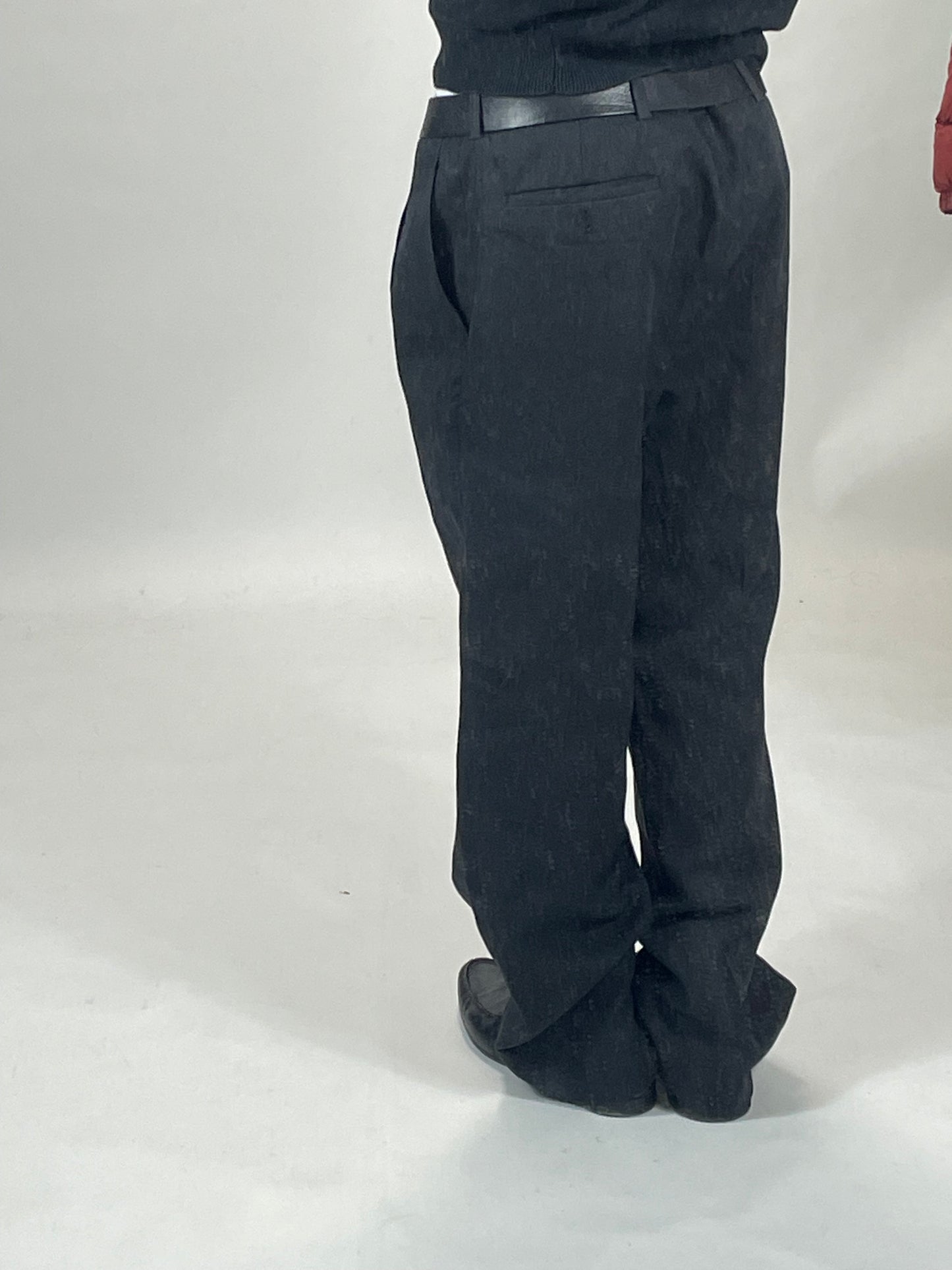 Vintage Burberry black baggy suit pants - RETRORAIMENTS