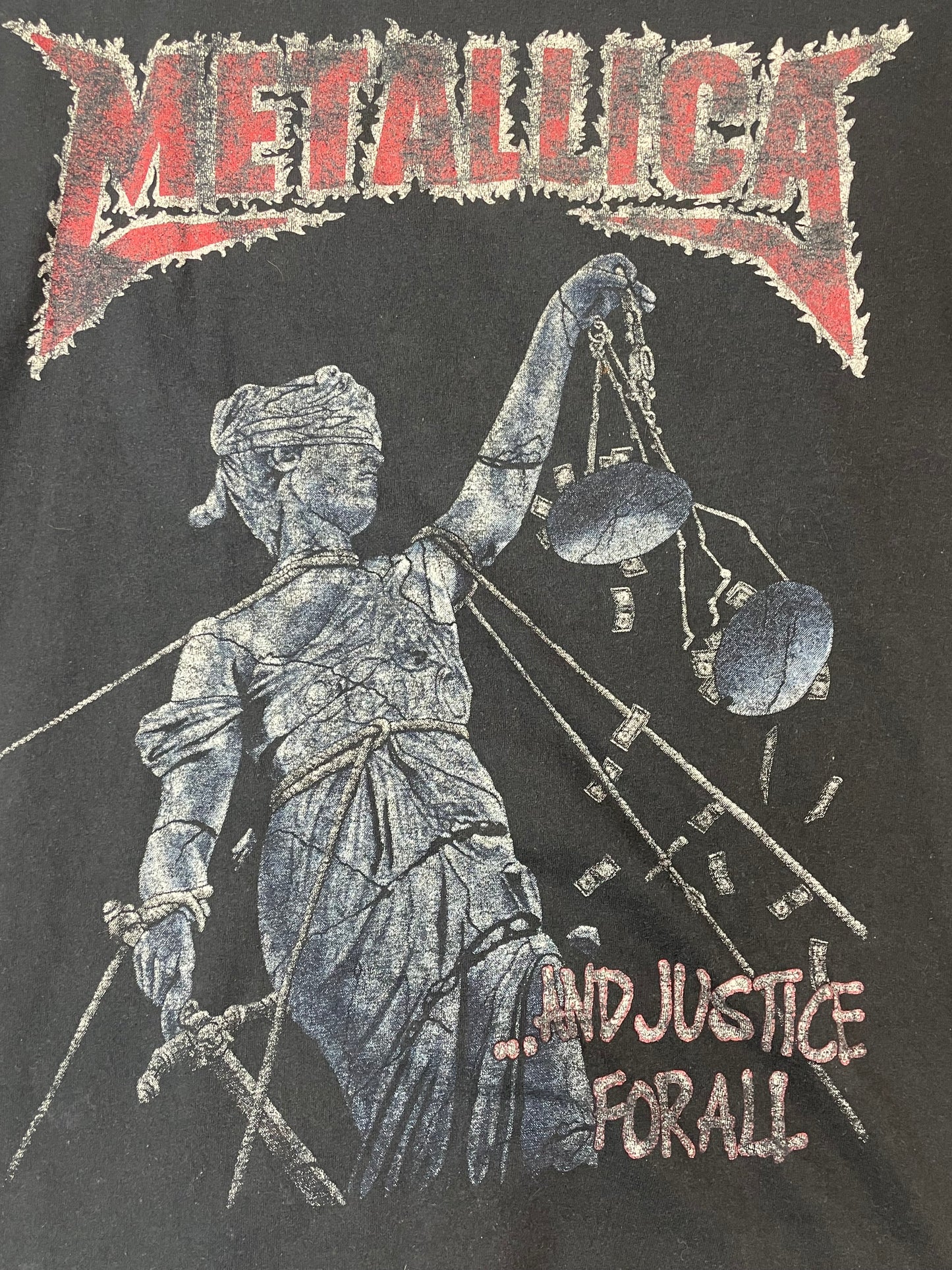 Metallica fruit of the Loom vintage black tee