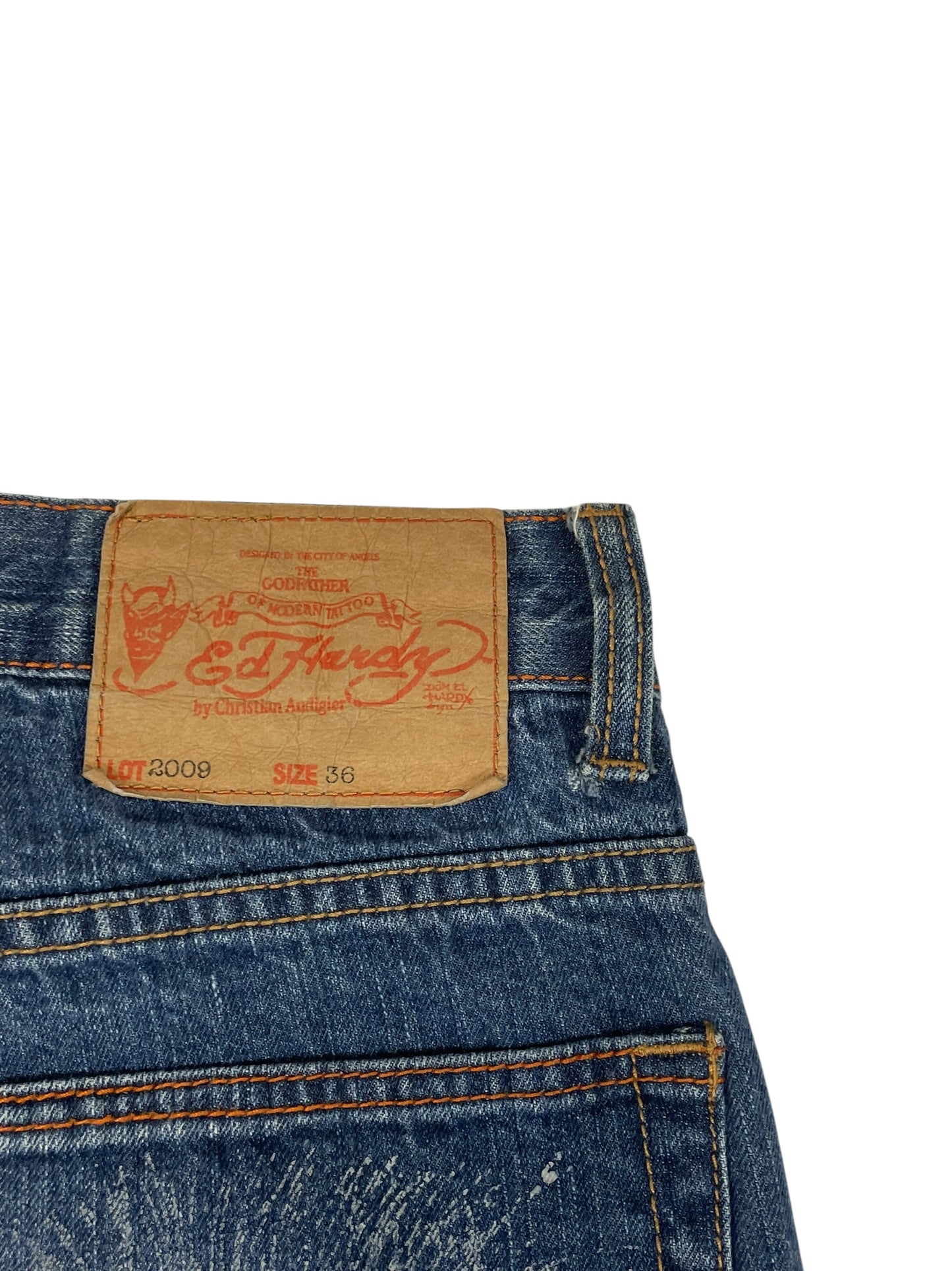 Ed Hardy denim jorts 90’s