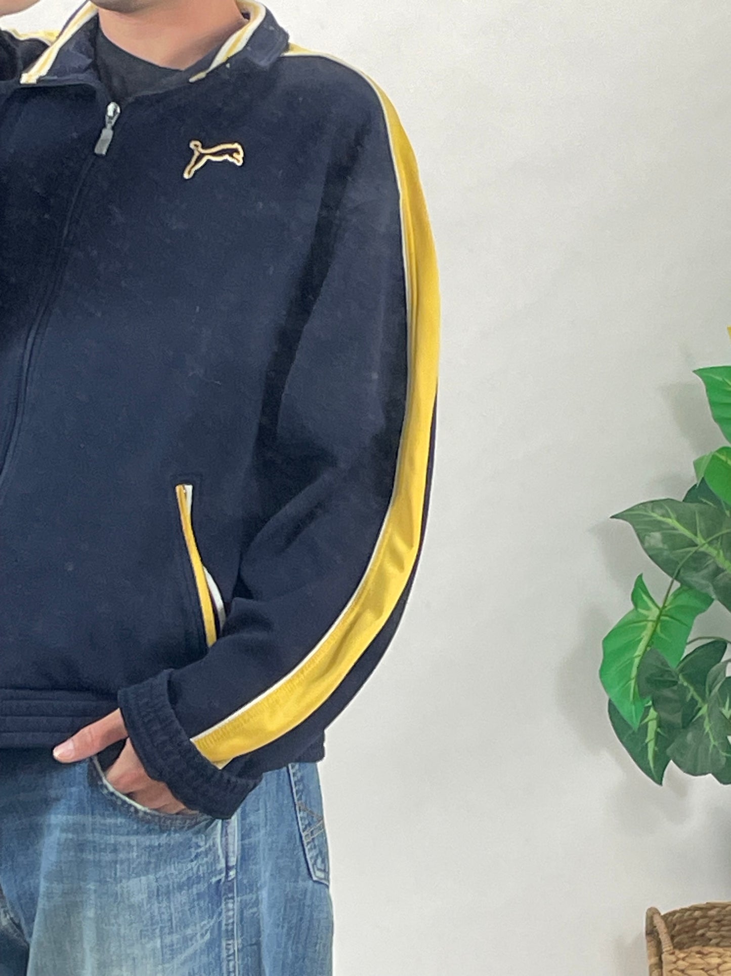Puma baggy navy blue zip hoodie - RETRORAIMENTS