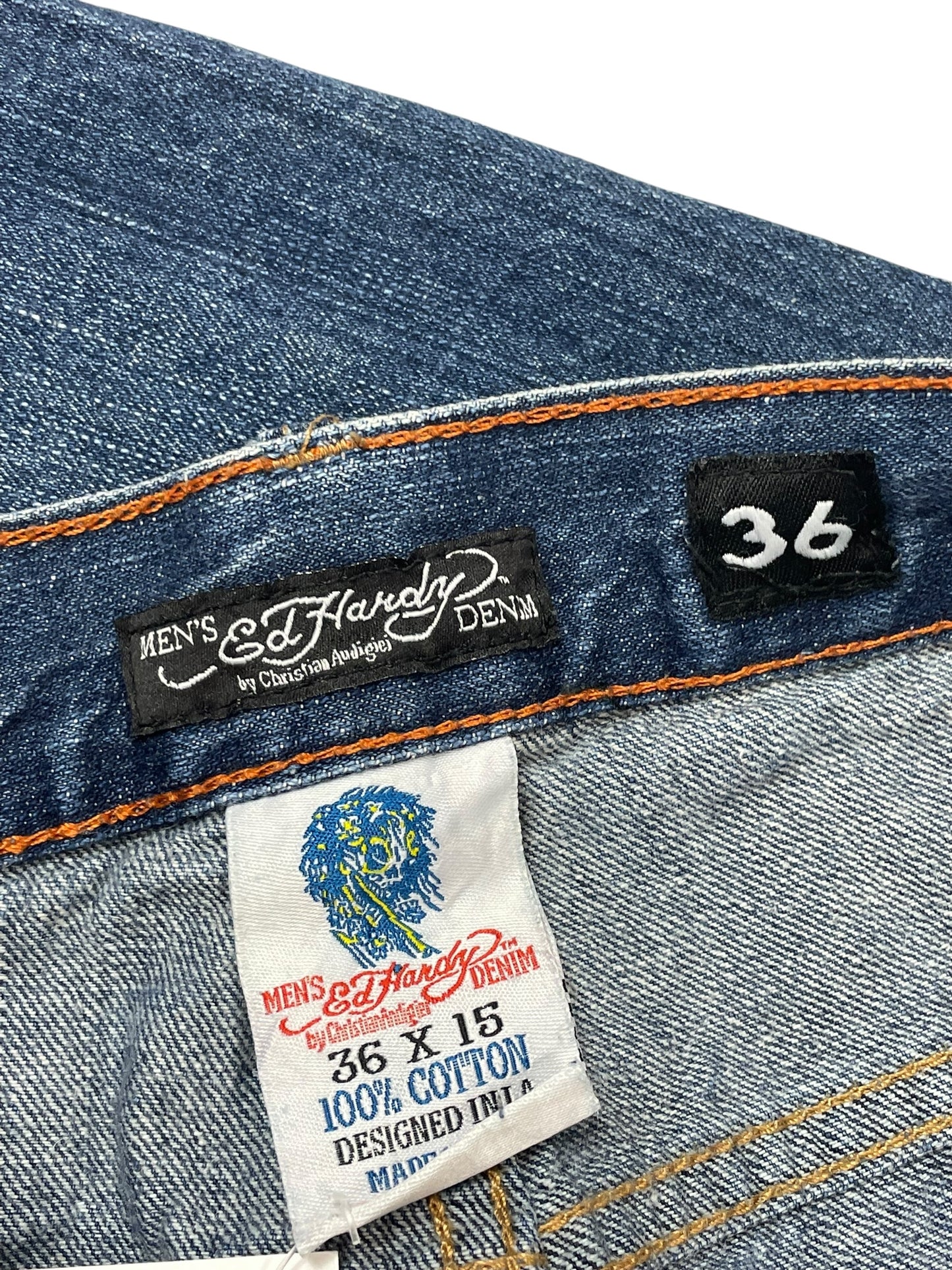 Ed Hardy denim jorts 90’s