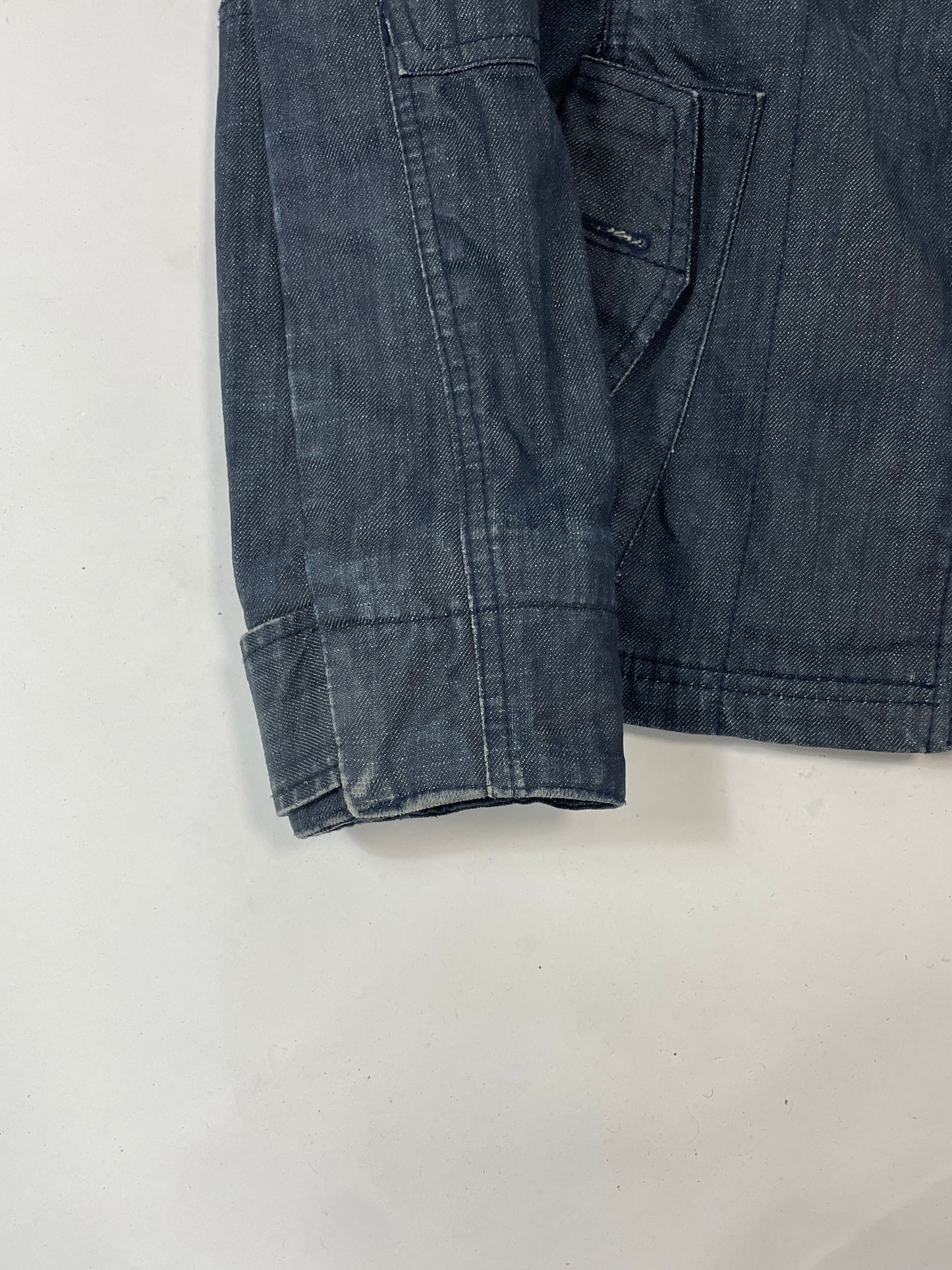 Vintage denim structured jacket 90’s - RETRORAIMENTS