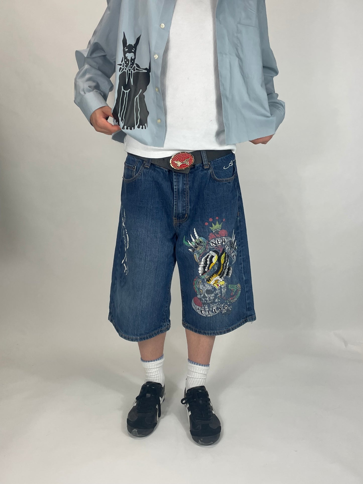 Ed Hardy denim jorts 90’s