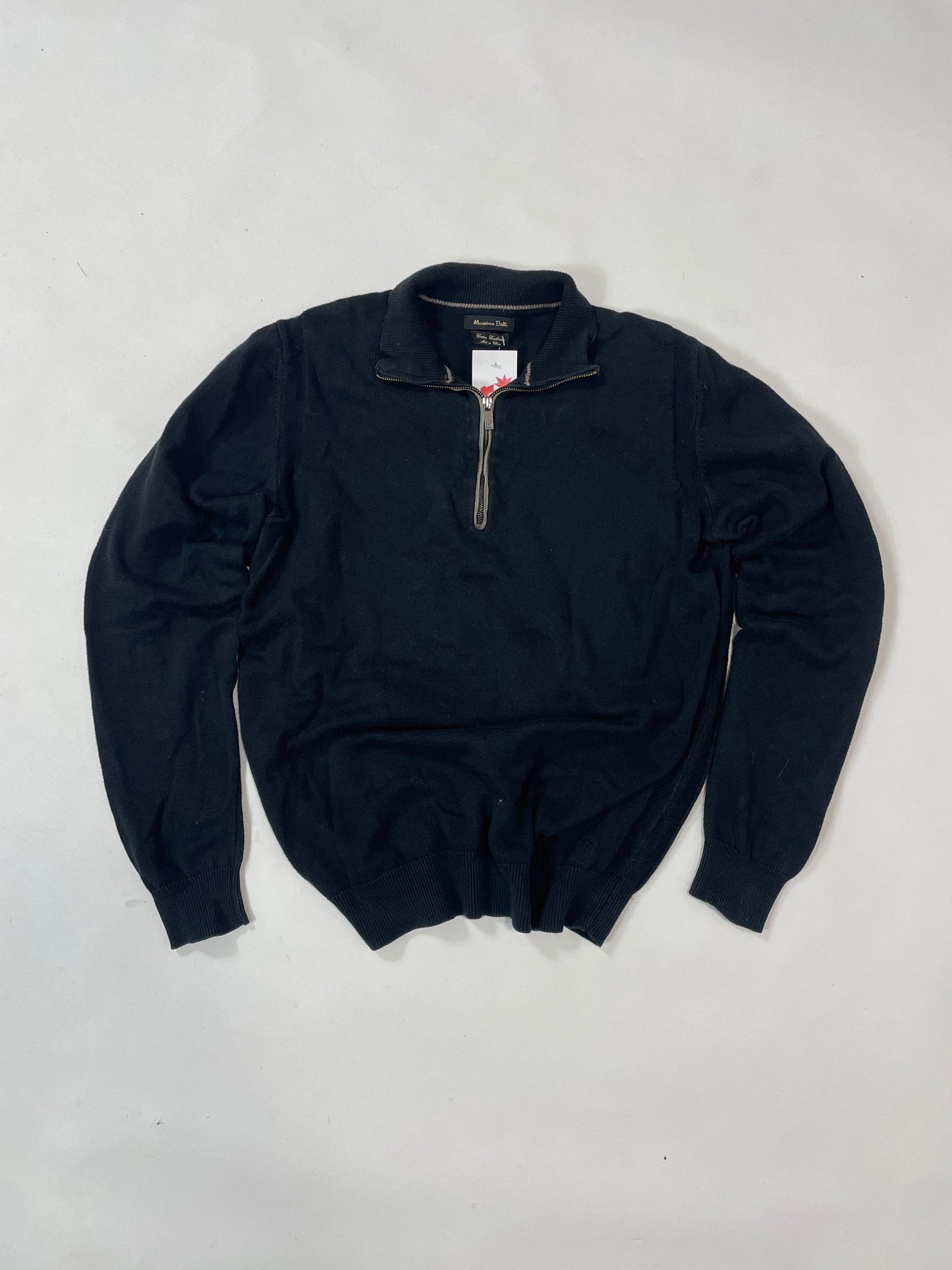 Massimo dutti vintage navy blue half zip sweater - RETRORAIMENTS
