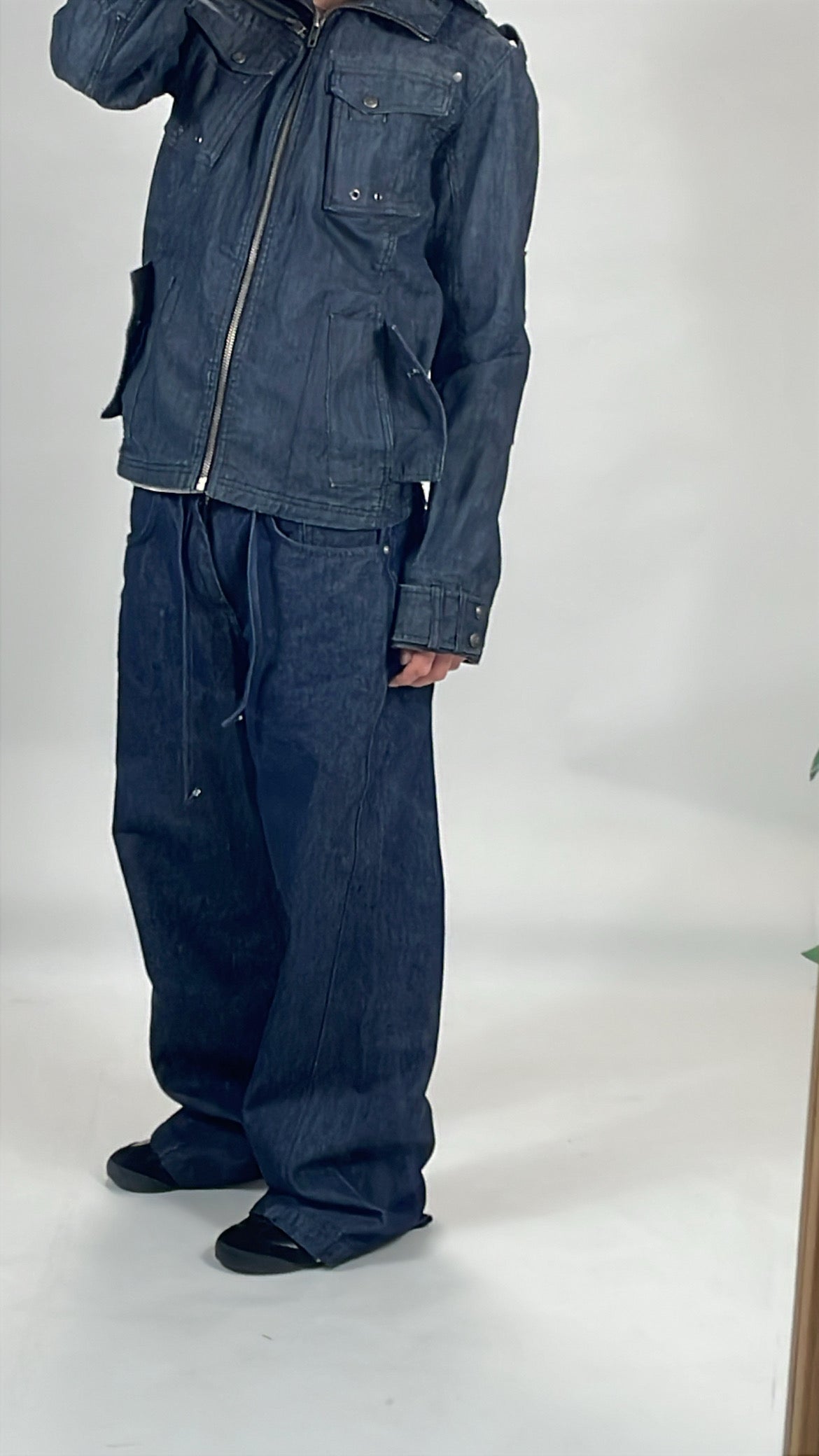 Vintage denim structured jacket 90’s - RETRORAIMENTS