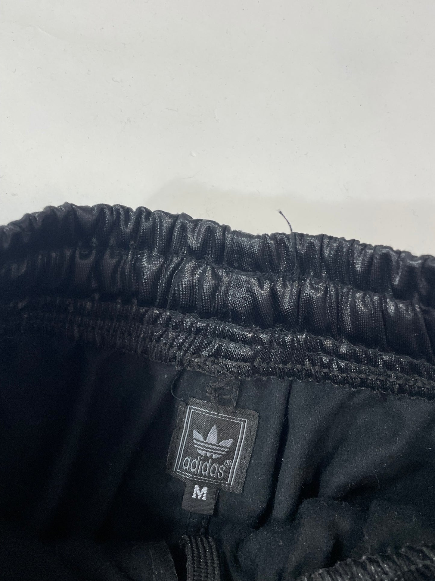 adidas baggy black 3 stripes track pants