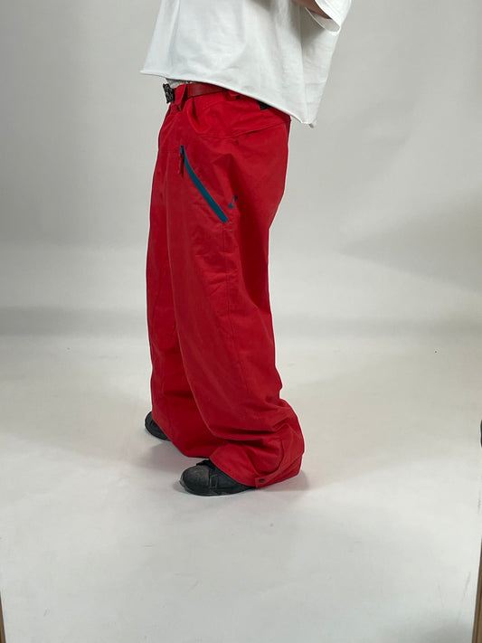 Oakley snowboard red baggy pants