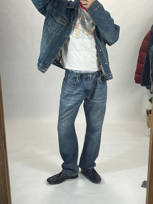 Ballantines vintage blue denim jacket - RETRORAIMENTS