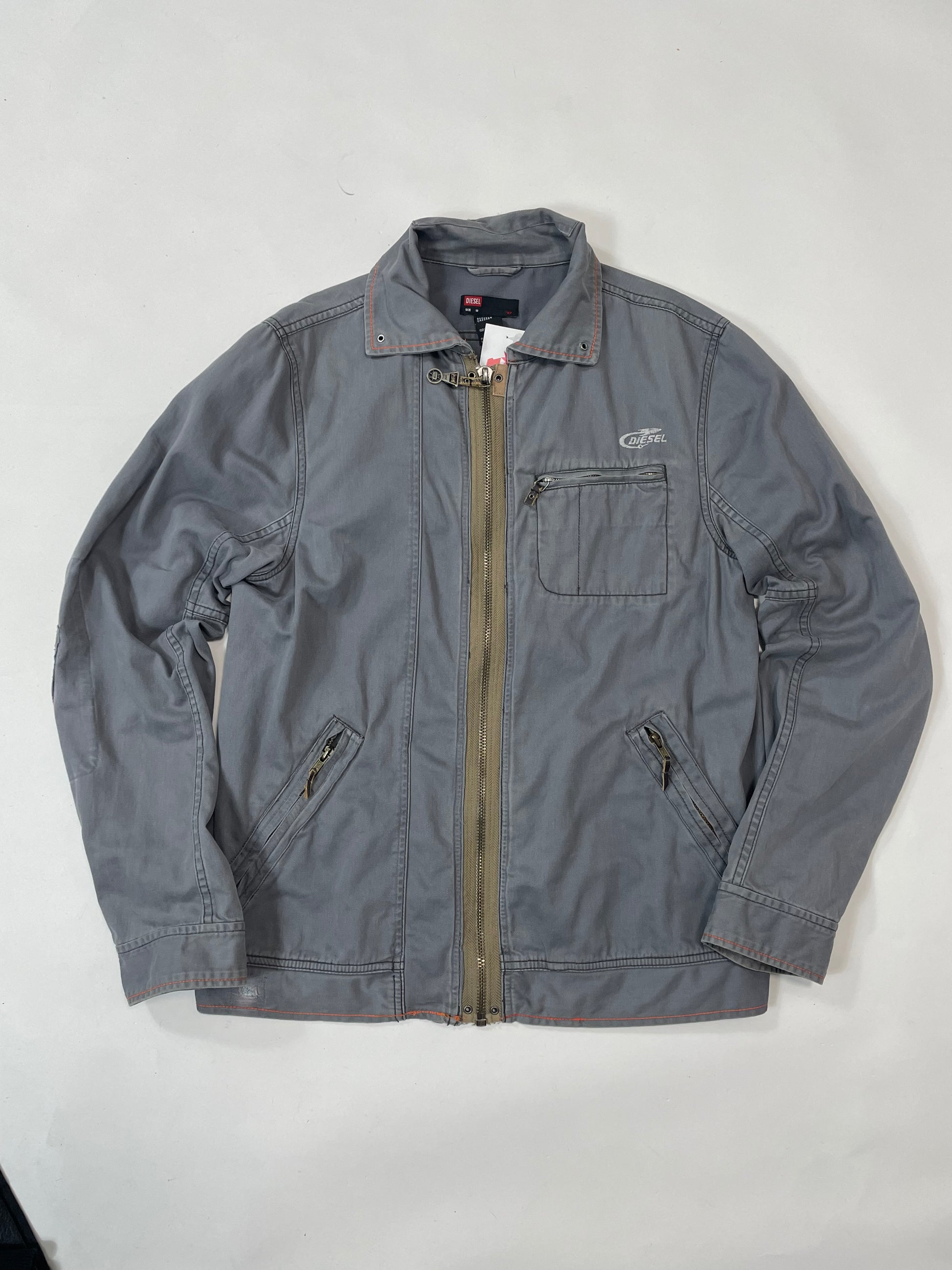 Vintage grey diésel Harrington jacket - RETRORAIMENTS