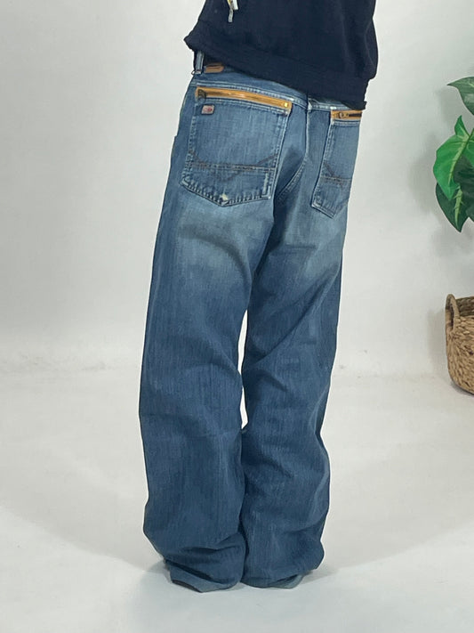 Bigstar baggy navy blue denim pants