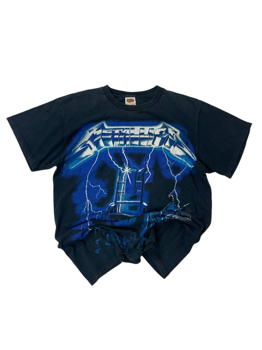Metallica black fruit of the loom tee