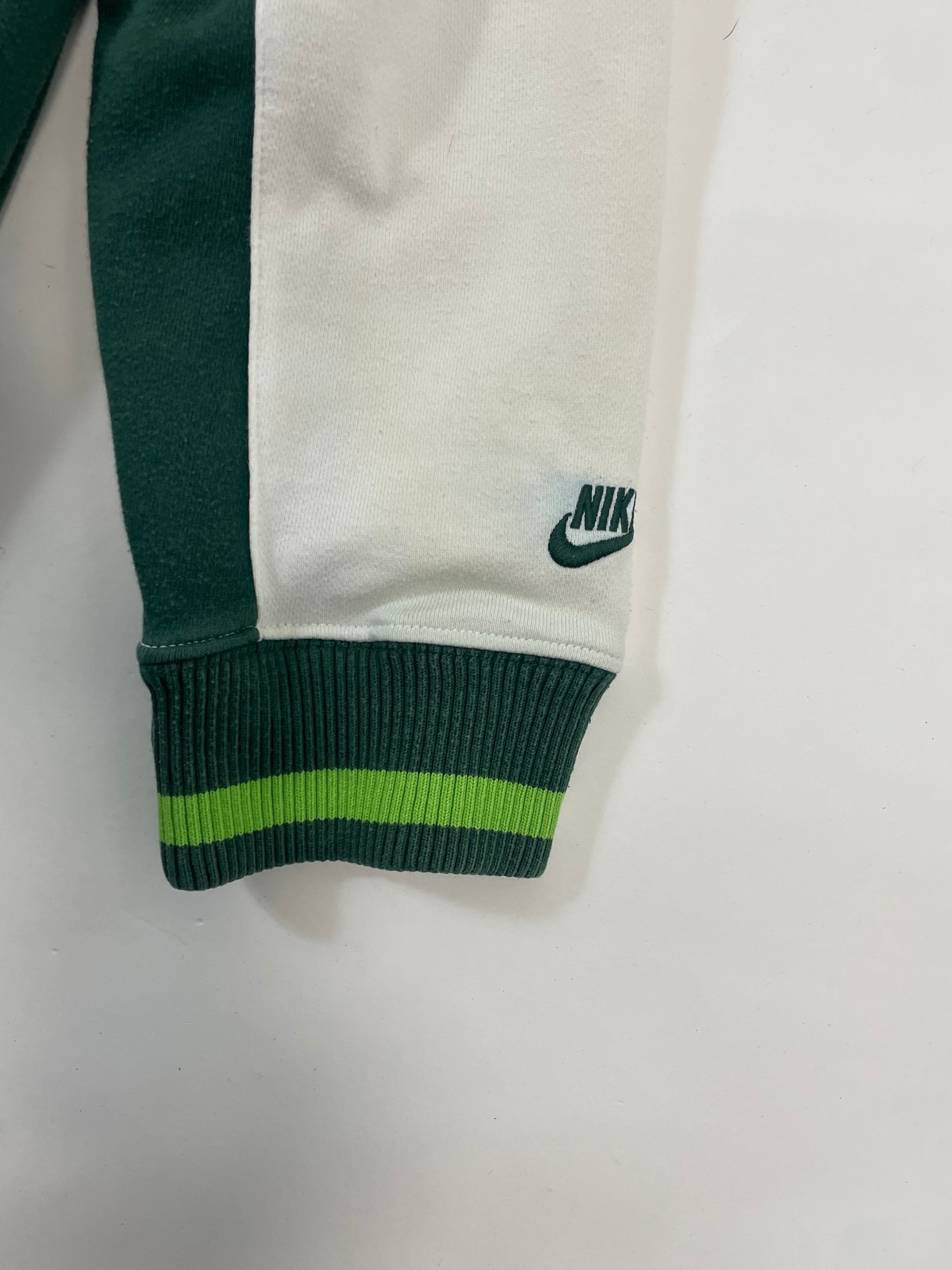 Nike zipper white hoodie embroidered - RETRORAIMENTS