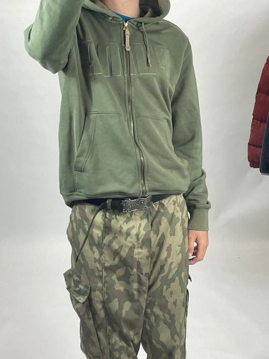 Puma military green vintage hoodie