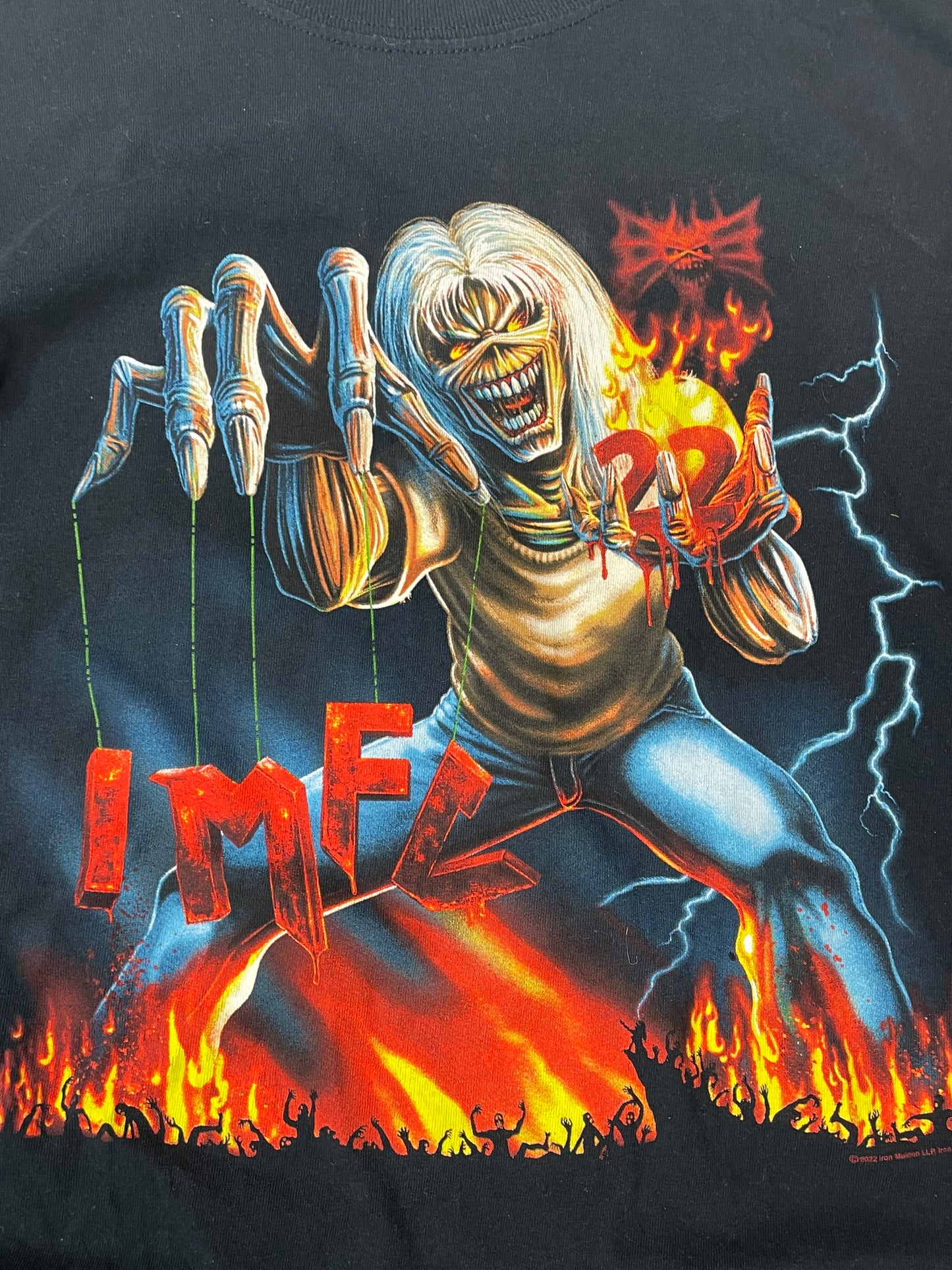 Iron Maiden Gildan Heavy cotton black vintage tee