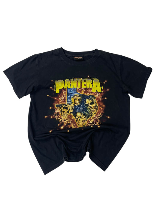 Pantera solid rock black vintage tee