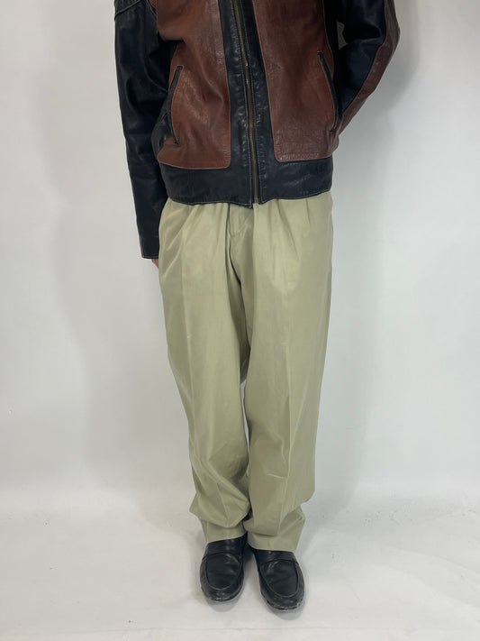 Cream Vintage Burberry Suit Pants