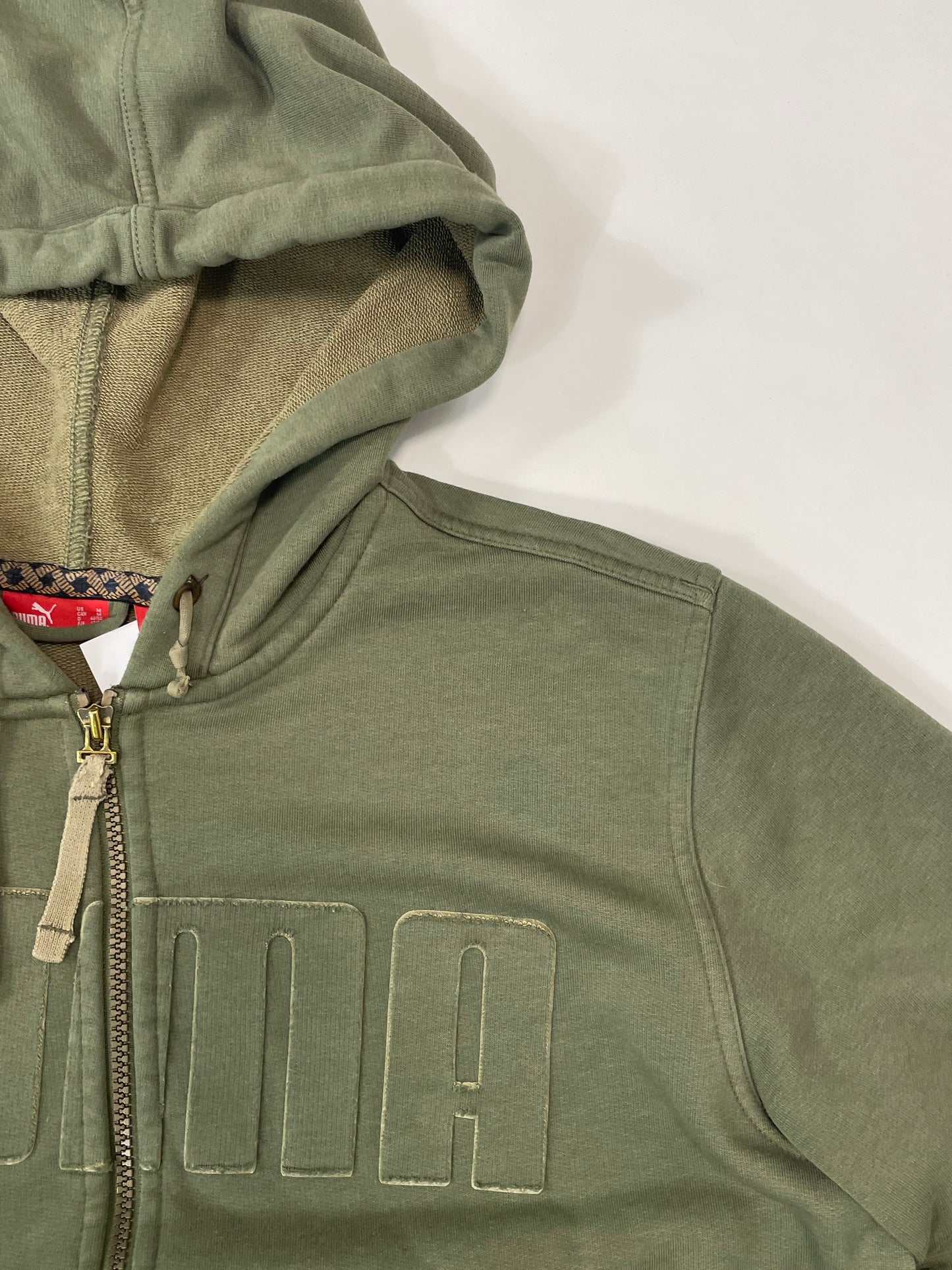 Puma military green vintage hoodie
