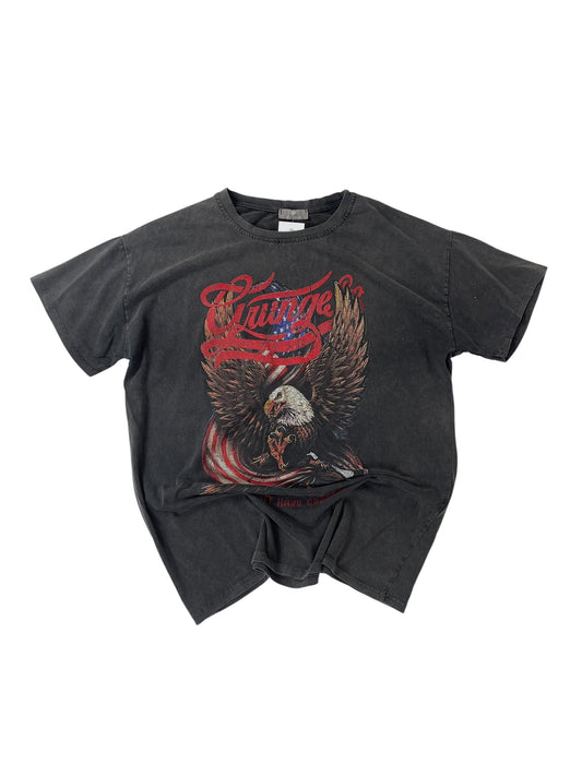 EEUU vintqage black tee