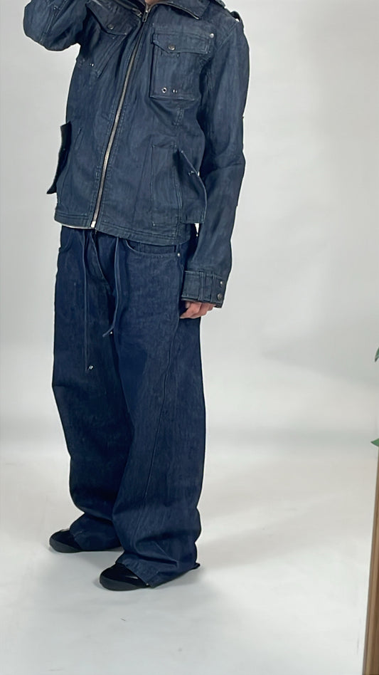Vintage denim structured jacket 90’s